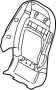 View Seat Back Panel (Front, Upper) Full-Sized Product Image