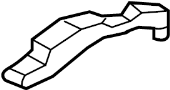 Image of Body C-Pillar Trim Panel Bracket (Upper) image for your 2024 Ford F-350 Super Duty  Lariat Extended Cab Pickup Fleetside 