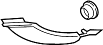 Image of Body D-Pillar Trim Panel (Rear, Upper) image for your 2023 Ford Edge  SE Sport Utility 