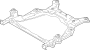 View Crossmember. Engine. C'member. (Front, Lower) Full-Sized Product Image 1 of 3