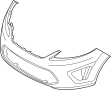 Image of Bumper Cover (Front, Upper) image for your 2014 Ford Transit Connect 2.5L Duratec CNG A/T XL Mini Passenger Van 