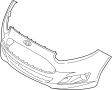 Image of Bumper Cover (Front, Upper) image for your 2011 Lincoln MKZ   