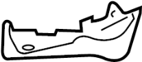 View Radiator Support Air Deflector (Front, Lower) Full-Sized Product Image 1 of 2