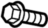 Image of HVAC Blower Motor Resistor Screw image for your 2017 Ford Fiesta   