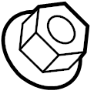 View Alternator Nut Full-Sized Product Image 1 of 7