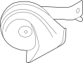 Image of Horn image for your 1999 Ford E-250 Econoline 5.4L Triton V8 BI-FUEL A/T Base Extended Cargo Van 