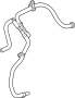 Image of Brake Vacuum Hose image for your 2001 Ford F-250 Super Duty  XL Extended Cab Pickup 