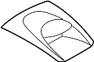 Image of Instrument Panel Trim Panel (Front, Upper) image for your 2016 Ford Fiesta  Titanium Sedan 