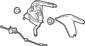 Image of Parking Brake Pedal Release Handle image for your 2020 Ford Transit-250 3.5L V6 FLEX A/T AWD Base Extended Cargo Van 