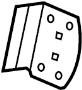 View Door Lock Striker Plate (Rear, Upper) Full-Sized Product Image 1 of 2
