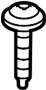 Image of Rear Body Panel Trim Panel Screw (Rear) image for your 2022 Ford F-150 5.0L V8 FLEX A/T RWD XL Crew Cab Pickup Fleetside 