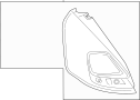 Image of Tail Light Assembly (Rear) image for your 2019 Ford Fusion   