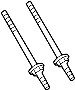 View Power Steering Pump Mounting Bolt Full-Sized Product Image 1 of 7