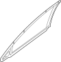 4805524AO Door Reveal Molding (Front)