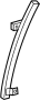 4780510AD Door Window Glass Surround Channel Bracket. Guide. (Rear)