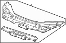 4814722AC Radiator Support Tie Bar (Upper)