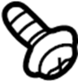 6506238AA Seat Belt Lap and Shoulder Belt Bolt (Front, Upper)