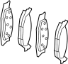 68035576AA Disc Brake Pad Set (Front)