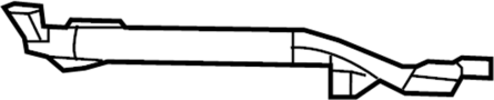 5058252AA Instrument Panel Air Duct (Rear, Upper)