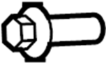 Bolt. Screw. (Upper). A threaded rod with a.