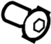 6504710 Rivet. Nut. Cover. Bumper. (Upper)