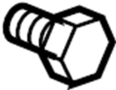 View Screw. Panel. Trim. Door. (Front, Rear, Upper, Lower) Full-Sized Product Image 1 of 10