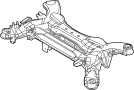 4766704AB Suspension Subframe Crossmember (Rear)