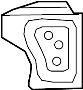 68329836AA Headlight Bracket