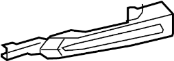 View Handle bracket, left prime-coated Full-Sized Product Image 1 of 1