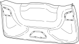6PP36DX9AA Liftgate Trim (Lower)