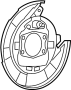 Plate. Shield. Backing. Splash. Brake. (Rear). A Backing Plates used on.