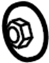 34201358 Nut. (Upper, Lower)