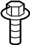 6509830AA Screw. Air. Cleaner. (Upper)
