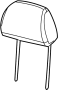 1DC041R4AA Headrest (Front)