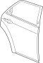 68054990AA Door Shell (Rear)