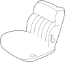 SR781AZAA Seat Back Cushion Cover