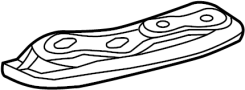 68243407AA Suspension Subframe Reinforcement Bracket (Front)