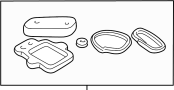 4864960 AIR CONDITIONING (A/C) AND HEATER UNIT. AIR CONDITIONING (A/C) Evaporator Core Seal Kit. HVAC Unit Case Seal Kit.