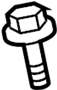 6507239AA Engine Mount Bolt (Rear)