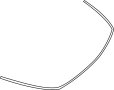 68027051AB Convertible Top Case Seal (Rear)