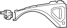 5065504AC Fender Rail (Front, Upper)