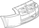 4854675AA Bumper Cover (Front, Upper, Lower)