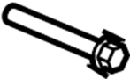 Bolt. Trailer. Hitch. (Upper). A fastener used to.