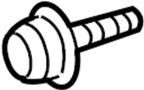 Screw. Trim. Module. Flare. Molding. (Upper). A threaded rod with a.