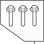 6511690AA Engine Mount Bolt (Front, Rear, Lower)