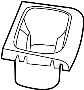 1JC93DX9AA Console Cup Holder (Rear)