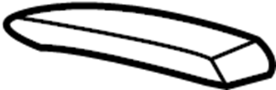 View Roof Luggage Carrier Side Rail Cap (Front, Rear) Full-Sized Product Image