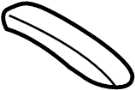 View Roof Luggage Carrier Side Rail Cap (Front, Rear) Full-Sized Product Image 1 of 9