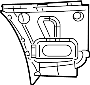 5109586AD Quarter Panel Extension (Front, Lower)
