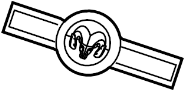 55372893AA Tailgate Emblem